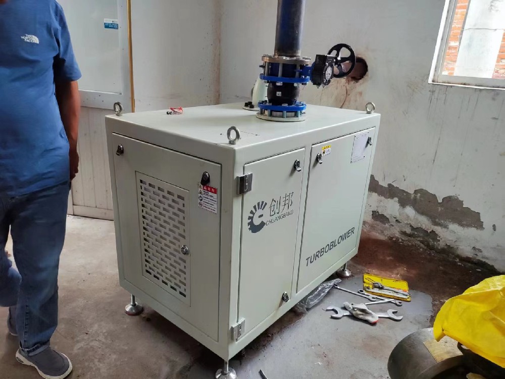 Chuangbang air suspension blower serves a sewage treatment in Nantong
